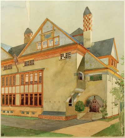 Studio per la casa doppia Stade da Joseph Maria Olbrich